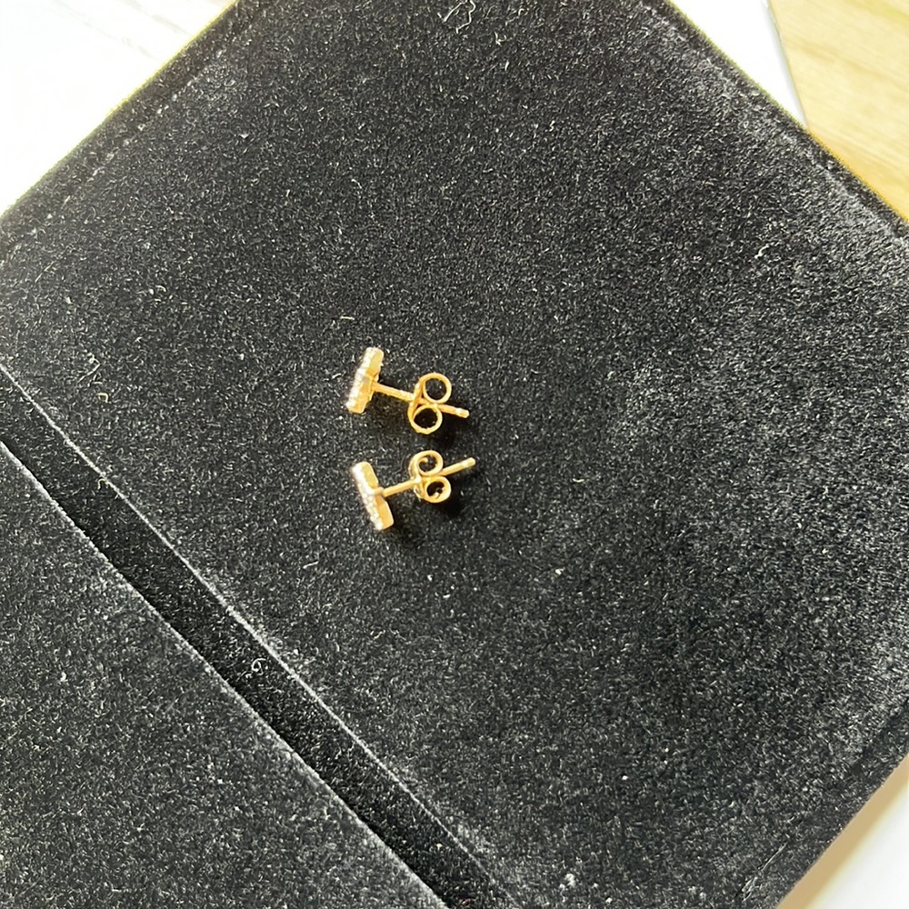 Rachel Reid EUC Diamond Star Stud Earrings - Picture 5 of 10